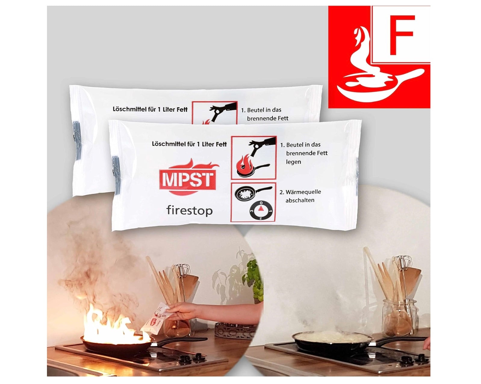 Fettbrand-Löschpolster